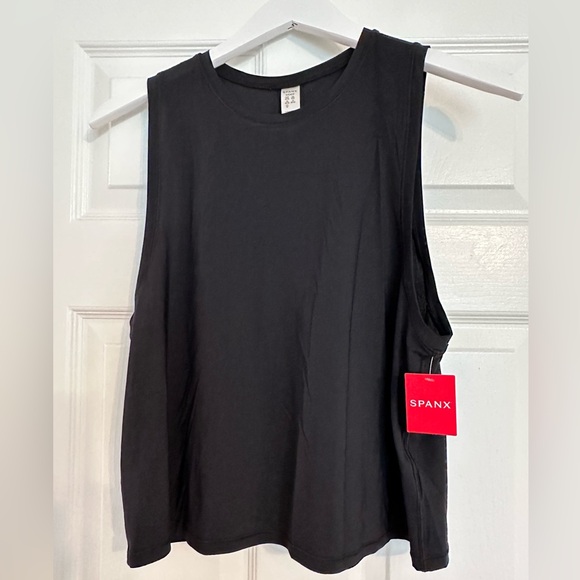 Spanx Go Lightly Cropped Tank NWT black - Picture 9 of 11